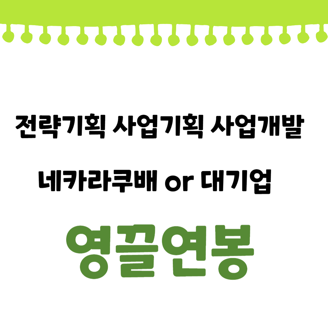 전략기획 사업기획 사업개발 연봉 네카라쿠배 대기업 영끌 – 비개발자 네카라쿠배 이직 후기 7